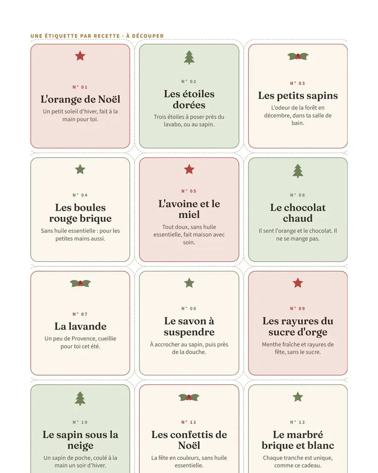 Une planche d'étiquettes à imprimer